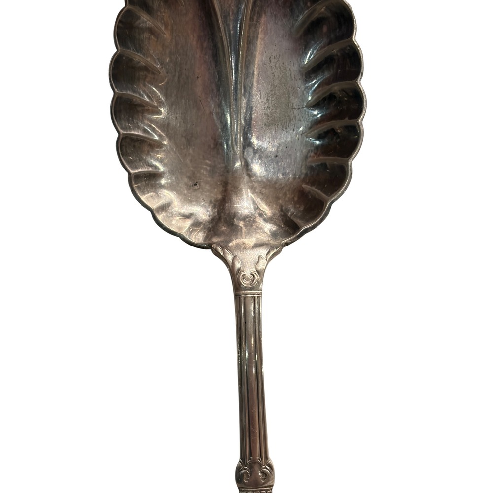Wm. Rogers Silverplate Serving Set PRISCILLA Lady Ann Shell Pie Server Berry Spn - Picture 5 of 9